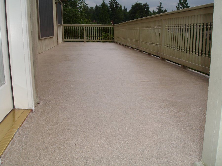 Color Flake System used on a deck